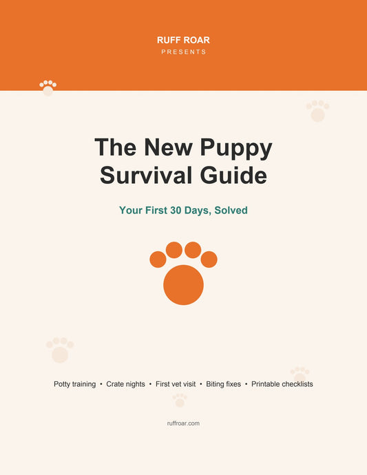 The New Puppy Survival Guide — Ruff Roar digital ebook cover